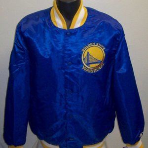 GOLDEN STATE WARRIORS Starter Snap Down Jacket 2XL